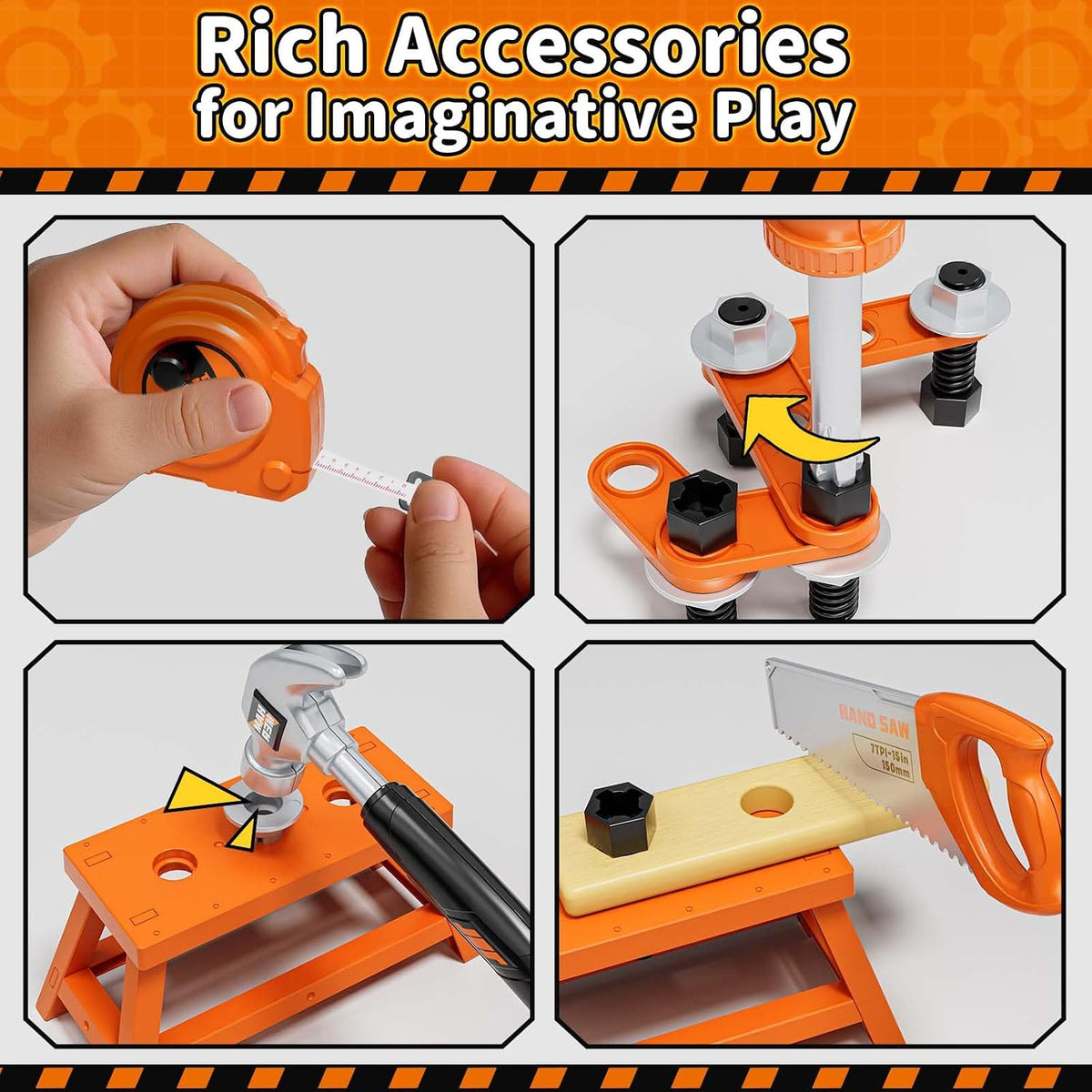 Kids Tool Set, Toddler Tool Set with Box, Toys for 3 Year Old Boys