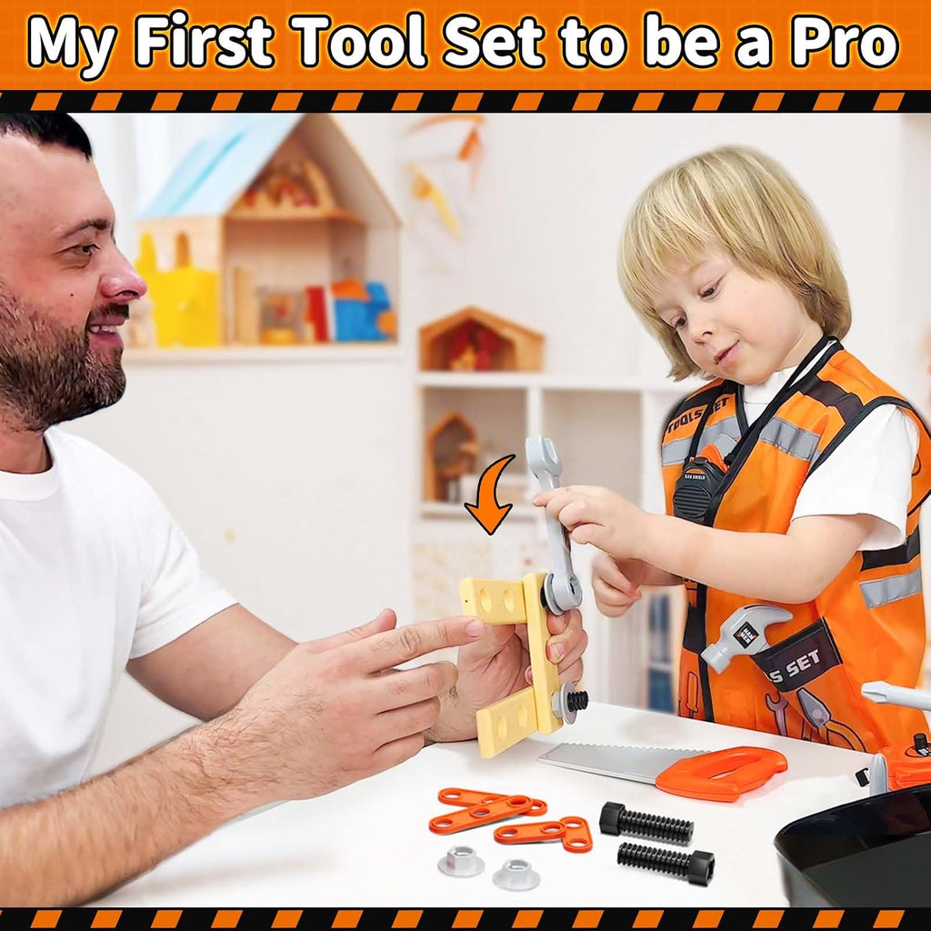 Kids Tool Set, Toddler Tool Set with Box, Toys for 3 Year Old Boys