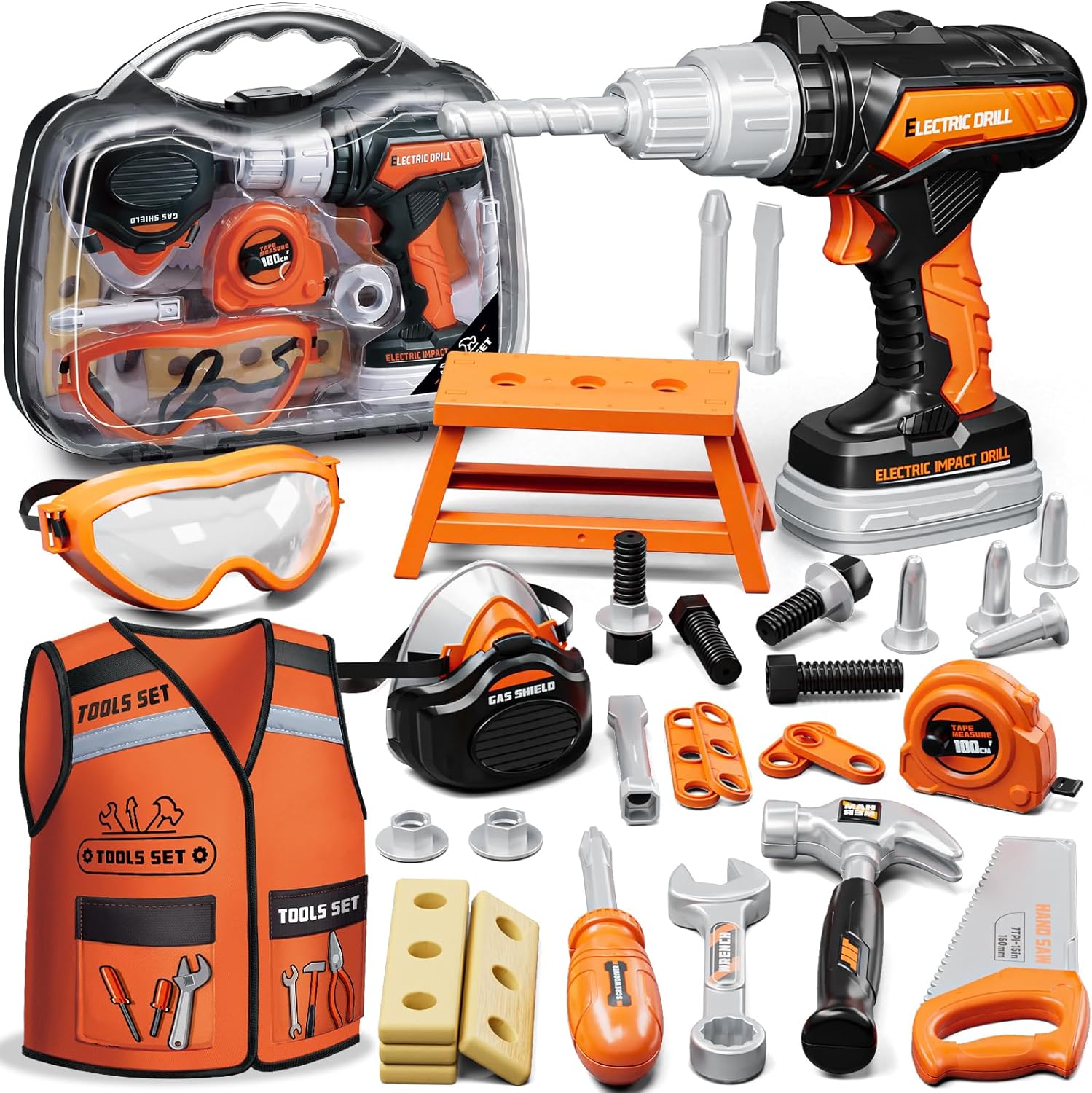 Kids Tool Set, Toddler Tool Set with Box, Toys for 3 Year Old Boys