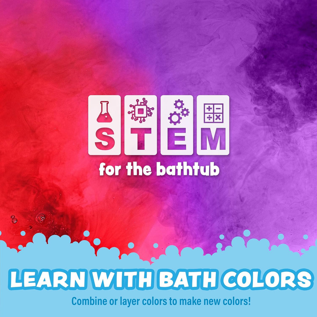 Bath Bomb Set | Nontoxic & Fragrance-Free | Use Brush to Paint Water with Vibrant, Fizzing Colors | Fun BathBombs for Kids Bath | Creative Bathtub Toys for Toddlers